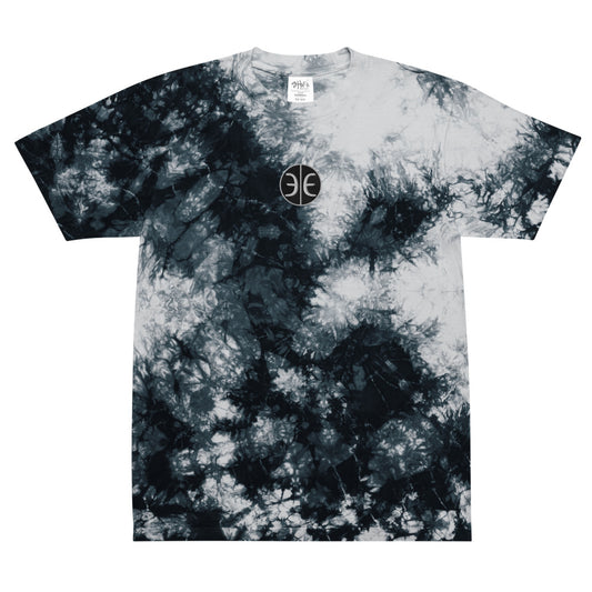 Oversized Tie-Dye Embroidered Icon Tee